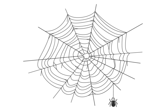 Download Spiderweb Graphic Element. Round Net Bla - Element Collection