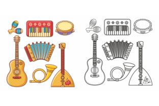 Download Musical Toy. Design Elements Set - Element Collection