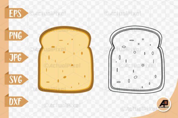 Download Sliced Bread Outline with Clipart - Bread Collection