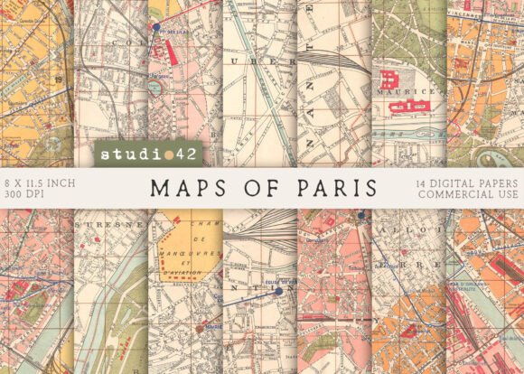 Download Vintage Maps of Paris, Old French Maps - Map Collection