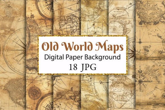 Download Vintage Old World Maps Junk Journal - Map Collection