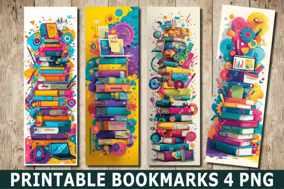 Download Colorful Academic Books PNG Bookmark - Academic Collection