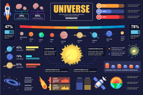 Download Universe Infographic Design Template - Infographic Collection