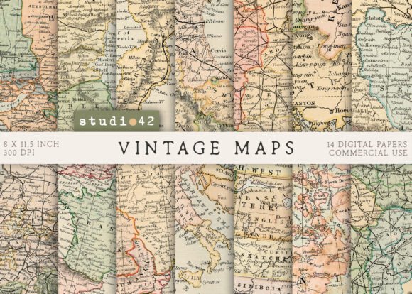 Download Vintage World Maps, Old World Maps - Map Collection