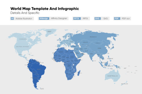 Download World Map Template and Infographic - Map Collection